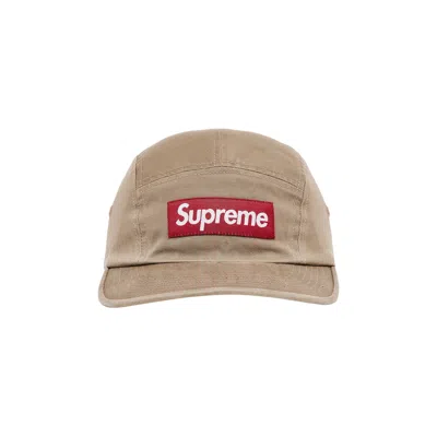SUPREME SUPREME WASHED CHINO TWILL CAMP CAP 'TAN'
