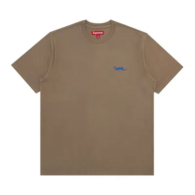 SUPREME SUPREME WASHED TAG SHORT-SLEEVE TOP 'DARK TAN'