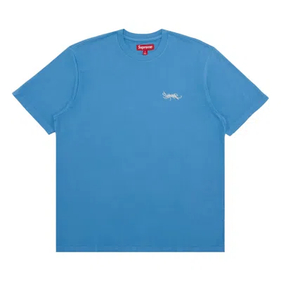 SUPREME SUPREME WASHED TAG SHORT-SLEEVE TOP 'LIGHT ROYAL'