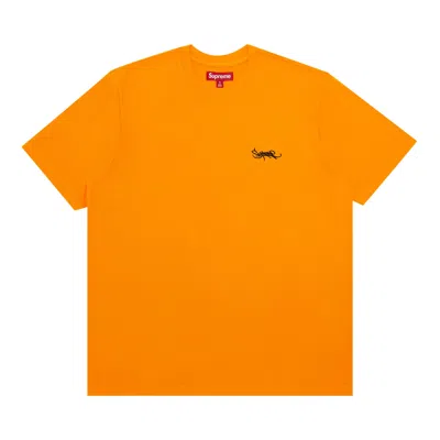 SUPREME SUPREME WASHED TAG SHORT-SLEEVE TOP 'ORANGE'