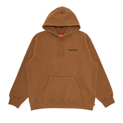 SUPREME SUPREME WORLDWIDE HOODED SWEATSHIRT 'OLIVE BROWN'