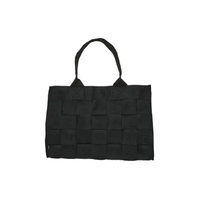 SUPREME SUPREME WOVEN LARGE TOTE BAG 'BLACK'