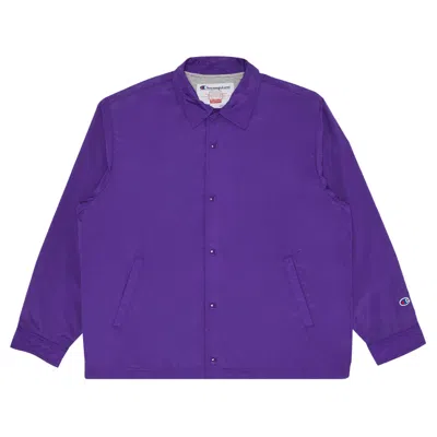 SUPREME SUPREME X CHAMPION COACHES JACKET 'PURPLE'