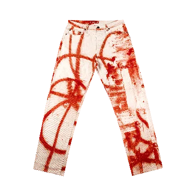 SUPREME X CHRISTOPHER WOOL REGULAR JEAN 'RED'