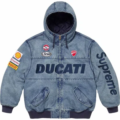 SUPREME SUPREME X DUCATI HOODED RACING JACKET SS24 BLACK RED BLUE 3COLORS SIZE S-XXL