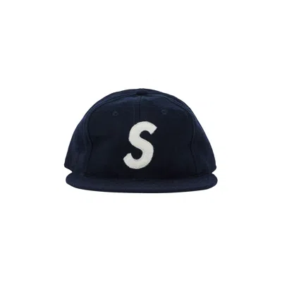 SUPREME SUPREME X EBBETS S LOGO FITTED 6-PANEL 'NAVY'