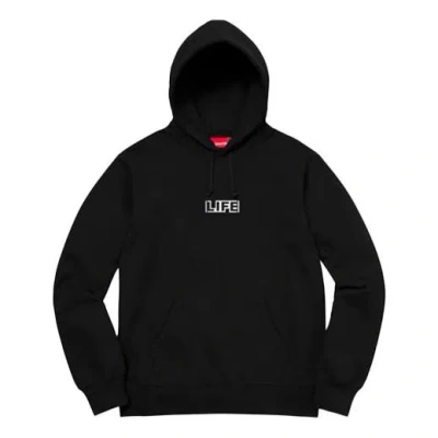 SUPREME Supreme x Gilbert x George Life Hooded Sweatshirt 'Black Multi-Color'