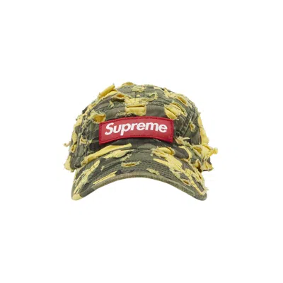 SUPREME SUPREME X GRIFFIN CAMP CAP 'YELLOW CAMO'