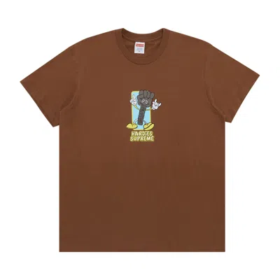 SUPREME SUPREME X HARDIES BOLT TEE 'BROWN'