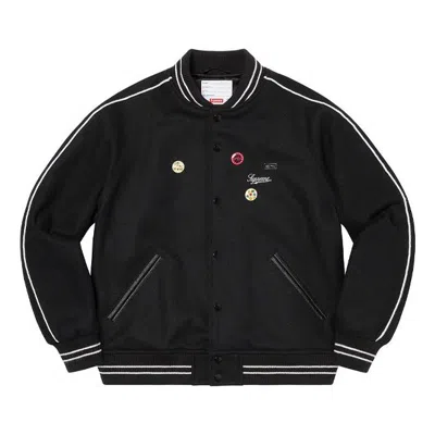 SUPREME Supreme x Jamie Reid It's All Bollocks Varsity Jacket 'Black'
