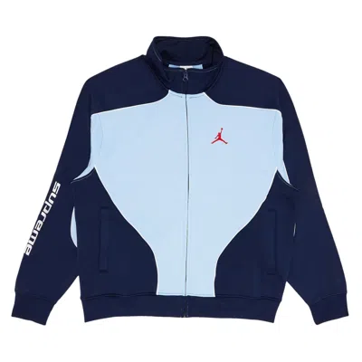 SUPREME SUPREME X JORDAN TRICOT TRACK JACKET 'LIGHT BLUE'
