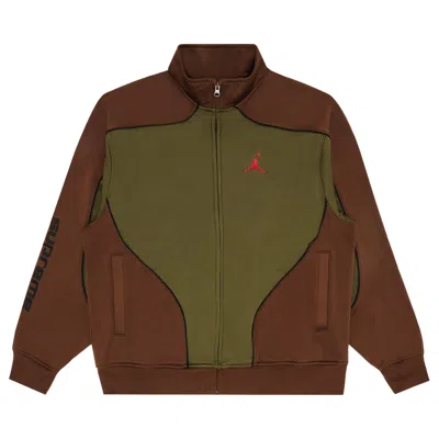 SUPREME SUPREME X JORDAN TRICOT TRACK JACKET 'OLIVE'