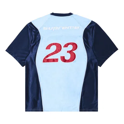 SUPREME SUPREME X JORDAN WARM UP JERSEY 'LIGHT BLUE'