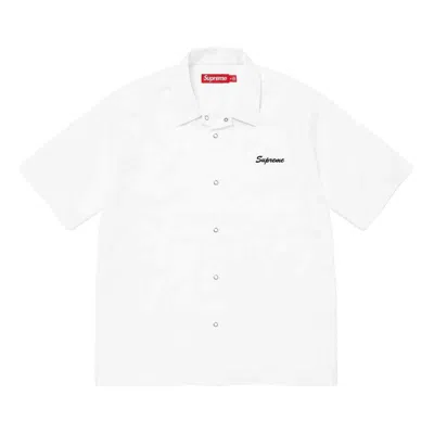 SUPREME Supreme x Margaret Keane Teardrop S/S Work Shirt 'White Blue'