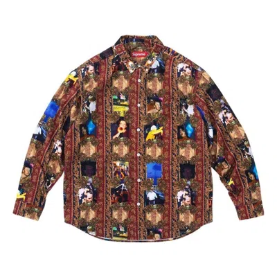 SUPREME Supreme x Mark Leckey FW23 Week4 Hardcore Printed Corduroy Shirt 'Multicolor'