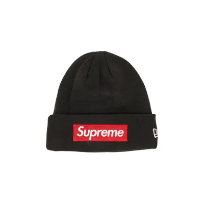 SUPREME SUPREME X NEW ERA BOX LOGO BEANIE 'BLACK'