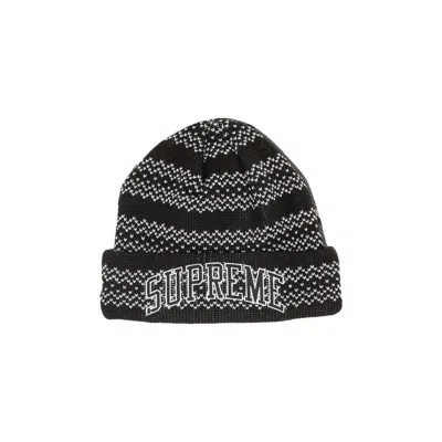SUPREME SUPREME X NEW ERA SPLIT BEANIE 'BLACK'