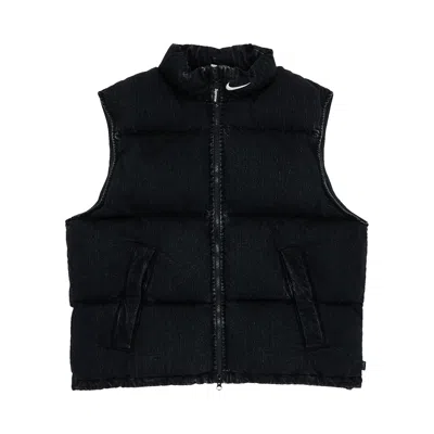SUPREME SUPREME X NIKE DENIM PUFFER VEST 'BLACK'