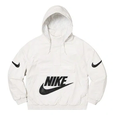 SUPREME Supreme x Nike Leather Anorak 'White'