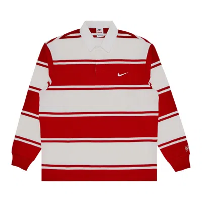 SUPREME SUPREME X NIKE STRIPE RUGBY 'RED' | MEN'S SIZE L
