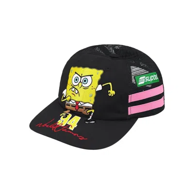 SUPREME SUPREME X SPONGEBOB SQUAREPANTS X JEFF HAMILTON MESH BACK 6-PANEL 'BLACK' | MEN'S SIZE ONESIZE