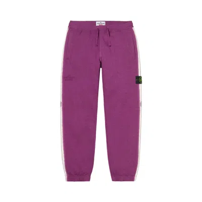 SUPREME SUPREME X STONE ISLAND STRIPE SWEATPANT 'PURPLE'