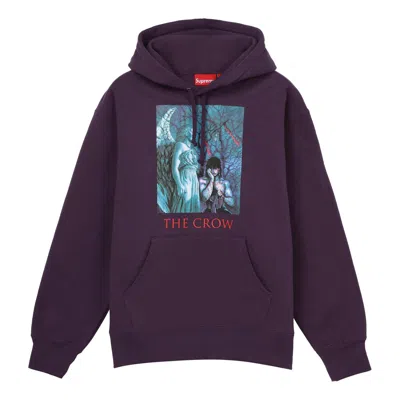 SUPREME Supreme x The Crow Hooded Sweatshirt 'Purple Blue'