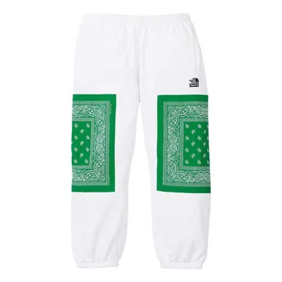 SUPREME Supreme x The North Face Bandana Sweatpants 'White Green'