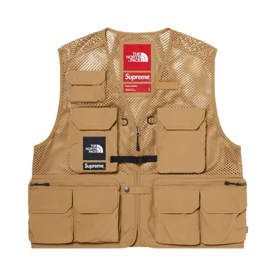 SUPREME SUPREME X THE NORTH FACE CARGO VEST 'GOLD'