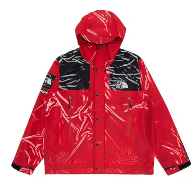 SUPREME SUPREME X THE NORTH FACE PRINTED TAPED SEAM SHELL JACKET 'RED'