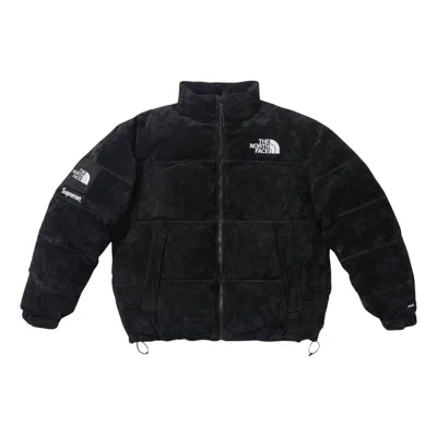 SUPREME Supreme x The North Face Suede Nuptse Jacket 'Black White'