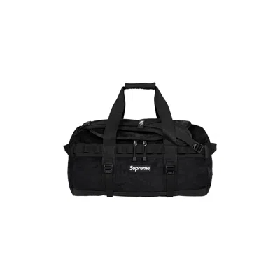 SUPREME SUPREME X THE NORTH FACE SUEDE SMALL BASE CAMP DUFFLE BAG 'BLACK'