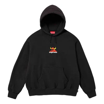 SUPREME Supreme x Toy Machine Hooded Sweatshirt 'Black Red'