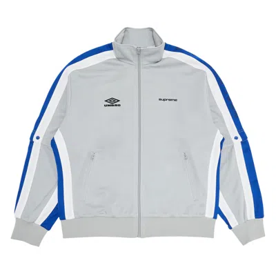 SUPREME SUPREME X UMBRO SNAP SLEEVE JACKET 'LIGHT GREY'
