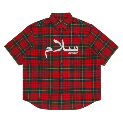 SUPREME SUPREME X UNDERCOVER SHORT-SLEEVE FLANNEL SHIRT 'RED PLAID'