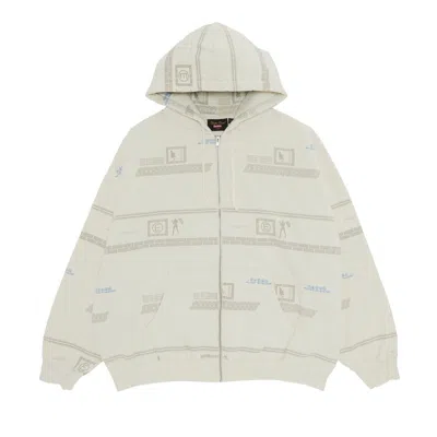 SUPREME SUPREME X UNDERCOVER ZIP UP HOODED SWEATSHIRT 'STONE'