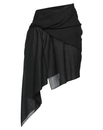 SUPRIYA LELE SUPRIYA LELE WOMAN MINI SKIRT BLACK SIZE S WOOL, POLYESTER