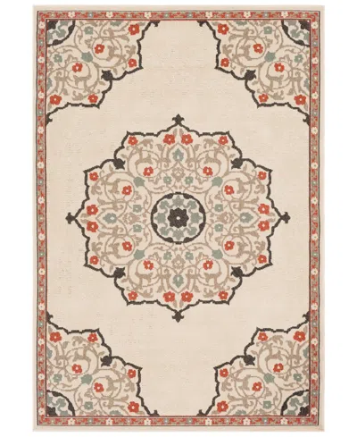 SURYA CLOSEOUT! LIVABLISS ALFRESCO ALF-9679 BURNT ORANGE 8'9" X 12'9" AREA RUG, INDOOR/OUTDOOR