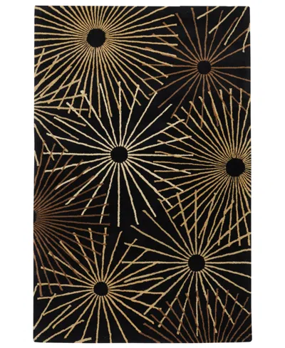 SURYA FORUM FM-7090 BLACK 7'6" X 9'6" AREA RUG