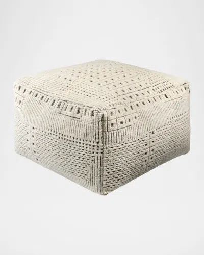SURYA TUNISIA HAND-KNOTTED POUF