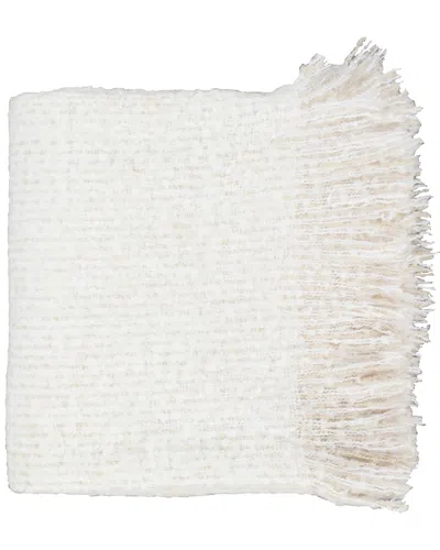 SURYA SURYA WHITE MADURAI TEXTURE THROW