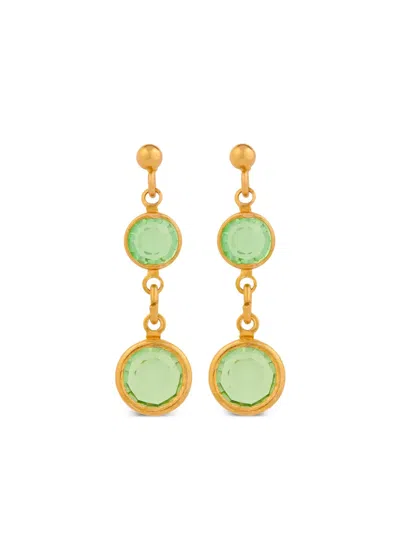 SUSAN CAPLAN VINTAGE 1990 REDISCOVERED DROP EARRINGS