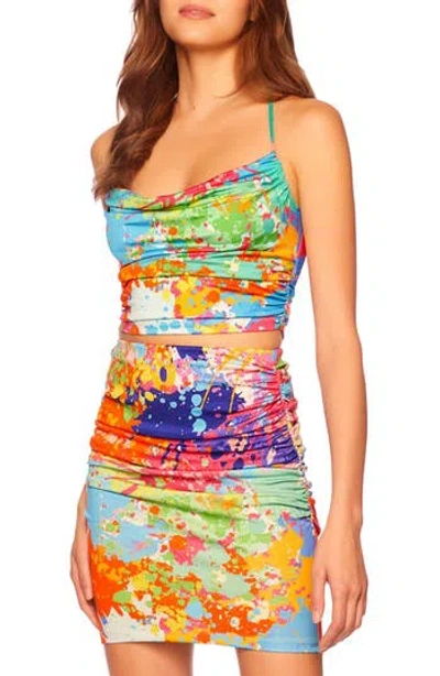 SUSANA MONACO SUSANA MONACO PRINT COWL NECK CAMISOLE