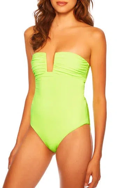 SUSANA MONACO SUSANA MONACO WIRED STRAPLESS ONE-PIECE SWIMSUIT