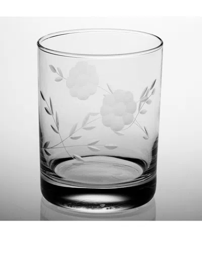 SUSQUEHANNA SUSQUEHANNA GLASS SET OF FOUR 14OZ JANET HANDCUT ROCKS GLASSES