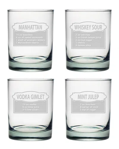SUSQUEHANNA SUSQUEHANNA SET OF 4 ON THE ROCKS14OZ DOUBLE OLD FASHIONED GLASSES
