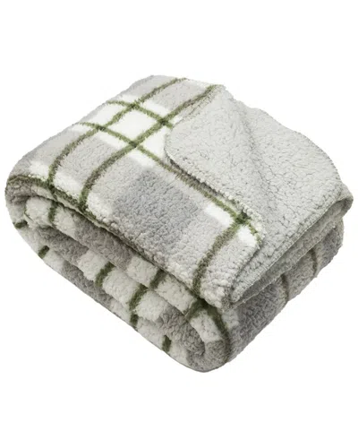 SUTTON HOME DNU SUTTON HOME MANTOLOK PRINTED SHERPA THROW