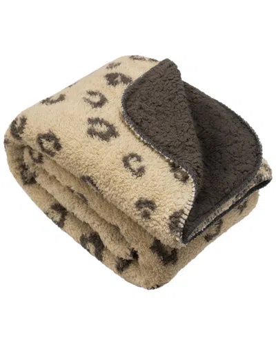 SUTTON HOME SUTTON HOME MANTOLOK PRINTED SHERPA THROW