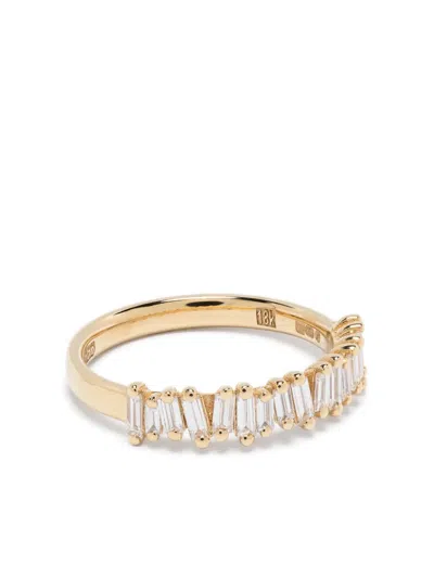 SUZANNE KALAN 18KT YELLOW GOLD CLASSIC DIAMOND STACKER RING
