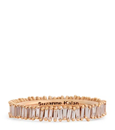 SUZANNE KALAN ROSE GOLD AND DIAMOND MINI CLASSIC ETERNITY RING